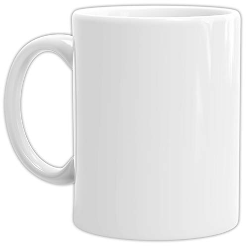 Bastel-Tassen ohne Druck zum Bemalen aus Hochwertiger Keramik Einzeln oder im Set/Mug/Cup/Becher/Pott - 24er Set Weiss von Tassendruck