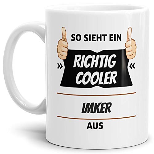Tassendruck Berufe-Tasse so Sieht EIN Richtig Cooler Imker aus Weiss/Job/mit Spruch/Kollegen/Arbeit/Geschenk-Idee/Büro Tassendruck Berufe-Tasse so Sieht EIN Richtig Cooler Imker aus Weiss/Job/mit Spruch/Kollegen/Arbeit/Geschenk-Idee/Büro von Tassendruck