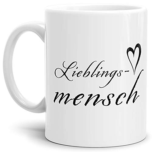 Tassendruck Design-Tasse Lieblingsmensch - Kaffeetasse/Mug/Cup - Qualität Made in Germany von Tassendruck