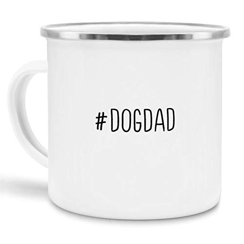 Tassendruck Hashtag-Emaille #dogdad - Cool/Modern/Lustig/Geschenk-Idee/Emaille groß von Tassendruck