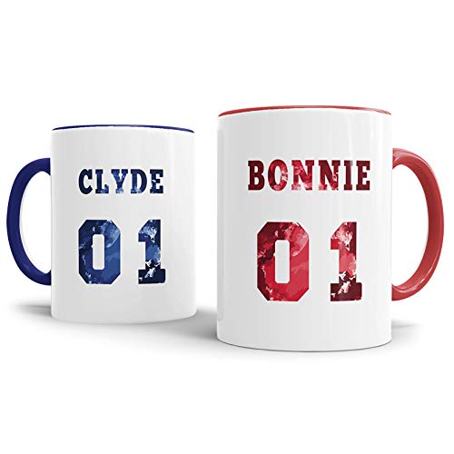 Tassendruck Pärchen-Tassenset für Sie & Ihn Bonnie & Clyde Mehrfarbig Geschenk/Partner / Liebe/Love / Beziehung/Paare Qualität - 25 Jahre Erfahrung Tassendruck Pärchen-Tassenset für Sie & Ihn Bonnie & Clyde Mehrfarbig Geschenk/Partner / Liebe/Love / Beziehung/Paare Qualität - 25 Jahre Erfahrung von Tassendruck