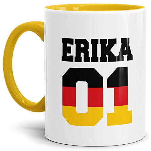 Tassendruck Partner-Tasse Selbst Gestalten - Innen & Henkel Gelb Deutschland/Fahne/Flagge/Geschenk/Mann/Frau/Freund/Freundin Tassendruck Partner-Tasse Selbst Gestalten - Innen & Henkel Gelb Deutschland/Fahne/Flagge/Geschenk/Mann/Frau/Freund/Freundin von Tassendruck