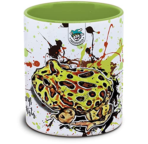 Tassenkasper - Froschtasse - Ceratophrys ornata (Schmuckhornfrosch) - Tasse mit Frosch - Breitmaulfrosch - Pacman Frog von Tassenkasper