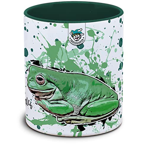 Tassenkasper - Froschtasse - Litoria caerulea (Korallenfinger Laubfrosch) - Tasse mit Frosch - Laubfrosch von Tassenkasper