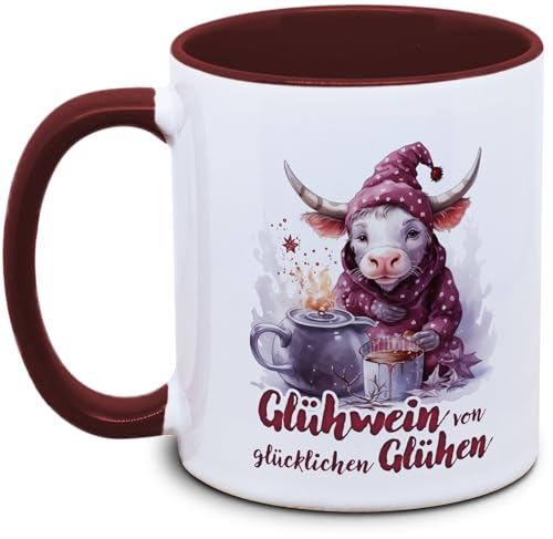 Tassenkasper - Glühweintasse mit Spruch: Glühwein von glücklichen Glühen von Tassenkasper