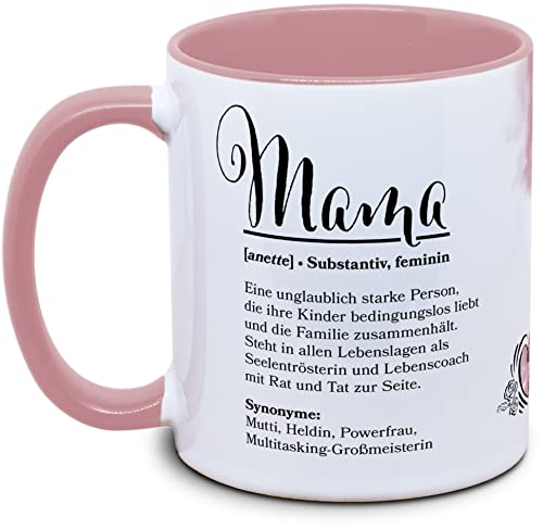 Tassenkasper - Tasse für Mama – Dudeneintrag Mama, Substantiv, feminin - mit Wunschname und Gruß, Geschenk Mama, Geschenk Muttertag, Tasse Muttertag, Tasse Spruch Mama von Tassenkasper