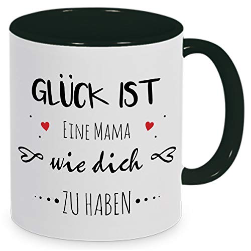 Tassenliebe® - Glück ist eine Mama wie Dich zu haben - Tasse die von Herzen kommen, tolles Geschenk für Muttertag/Vatertag! (Mama) von Tassenliebe