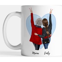 Mama Tochter Tasse Personalisiert - Geschenk Zum Muttertag Geburtstag Für Die Weltbeste Oder Geburtstagsgeschenk Mutter von Tassenliebling