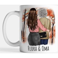 Oma Tasse Mit Enkelkind Personalisiert - Besonderes Geschenk Zum Geburtstag Für Die Beste Der Welt Geburtstagsgeschenk von Tassenliebling