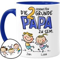 Papa Tasse Mit 1-3 Kindern Personalisiert - Die Schönsten Gründe Geschenk Zum Vatertag Oder Geburtstag Vatertagsgeschenk Dad von Tassenliebling