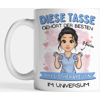 Physiotherapie Geschenk Tasse Personalisiert Für Die Beste Physiotherapeutin - Beidseitiger Druck Physio Geschenke von Tassenliebling