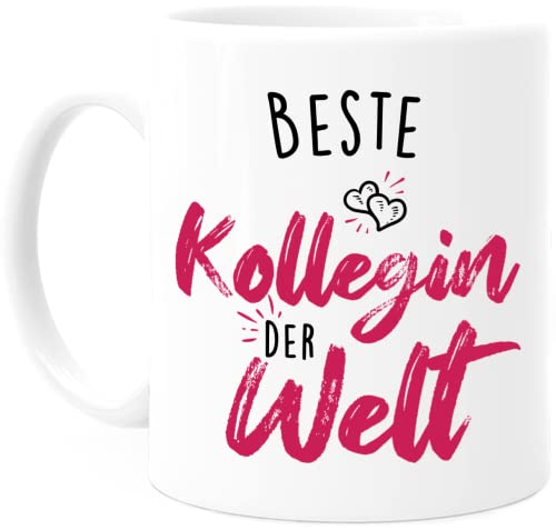 Tassenliebling® Tasse Kollegin mit verschiedenen Sprüchen und Namen für die Arbeit - Abschiedsgeschenk für Jobwechsel Lieblingskollegin Arbeitskollegin Chefin - Bürotasse Abschied von Tassenliebling