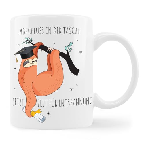 Tassensachen Geschenke für Abschluss | Tasse Master Abschluss | Studienabschluss Geschenk | Abschluss in der Tasche - jetzt Zeit für Entspannung | Kaffeebecher aus Keramik in Weiß - ca. 330 ml Tassensachen Geschenke für Abschluss | Tasse Master Abschluss | Studienabschluss Geschenk | Abschluss in der Tasche - jetzt Zeit für Entspannung | Kaffeebecher aus Keramik in Weiß - ca. 330 ml von Tassensachen