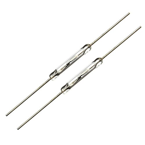 Tassety 10 Stueck Reedkontakt 14mm x 2mm Miniatur Reedschalter 44mm Laenge von Tassety