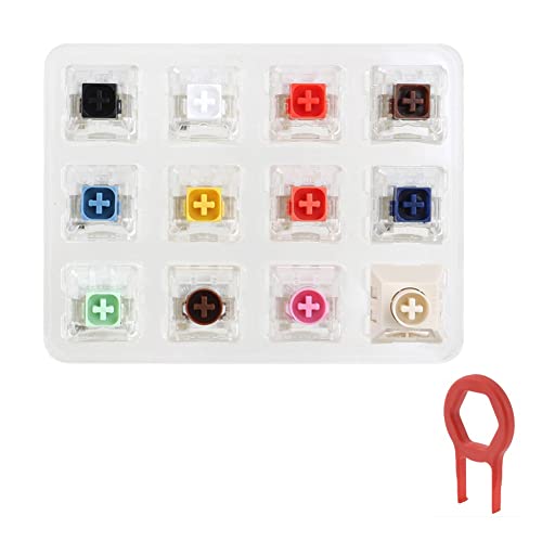Tassety 12-Tasten-Schalter-Tester mit Acryl-Basis mit Tastenkappen für Box 4 mechanische Tastatur mit Tastenabzieher Tassety 12-Tasten-Schalter-Tester mit Acryl-Basis mit Tastenkappen für Box 4 mechanische Tastatur mit Tastenabzieher von Tassety