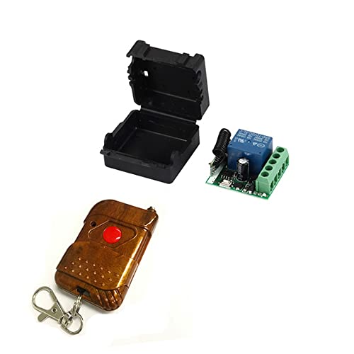 Tassety 433 MHz Universal Wireless RF Fernbedienung Schalter DC 12V 10A 1CH Relais Empfänger und 1X433.92Mhz Fernbedienungen von Tassety