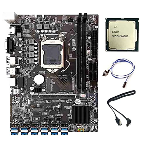 Tassety B250C BTC Mining Motherboard 12 USB 3.0 auf PCIE+G3900 CPU+Switch-Kabel+ Line LGA1151 DDR4 RAM SATA3.0+MSATA ETH Miner Tassety B250C BTC Mining Motherboard 12 USB 3.0 auf PCIE+G3900 CPU+Switch-Kabel+ Line LGA1151 DDR4 RAM SATA3.0+MSATA ETH Miner von Tassety