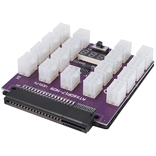 Tassety Upgrade-Version ATX 17 x 6-poliges Netzteil Breakout Board Adapter Konverter 12 V für BTC Mining von Tassety