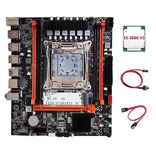 Tassety X99H Motherboard + E5 2666 V3 CPU + Switch Kabel + Kabel-Kit LGA2011-V3 DDR3X4 RAM Slot M.2 NVME PCI-E 3.0 X16 SATA3.0 Tassety X99H Motherboard + E5 2666 V3 CPU + Switch Kabel + Kabel-Kit LGA2011-V3 DDR3X4 RAM Slot M.2 NVME PCI-E 3.0 X16 SATA3.0 von Tassety