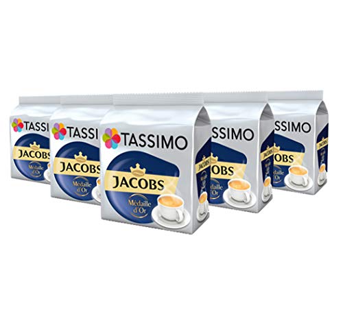 TASSIMO Jacobs Medaille d'Or Kaffee Kapseln Pods T Discs 5er Pack, 80 Getränke von Tassimo