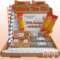 Diy Brown Sugar Bubble Tea Kit | Briefkasten Geschenk Boba Tee Set Einzigartiges Personalisiertes Tapioka Perlen von TastePak