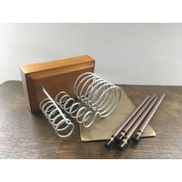 Vintage Schreibtisch Veranstalter Holz Zubehör Stift Bleistift Halter Büro Liefert Lagerung von TasteVintage