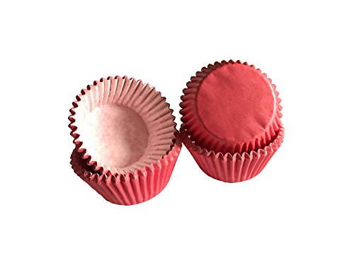Tasty Cooky Shop Mini Muffinförmchen/Cupcakeförmchen Rot aus Papier 40 Stück von Tasty Cooky Shop