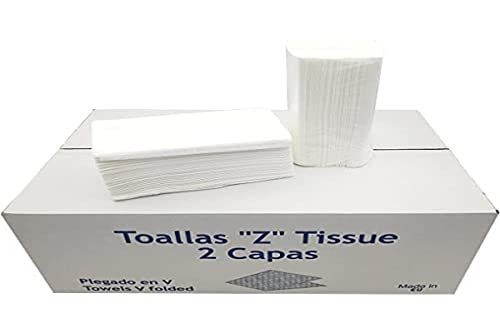Tasul 20 Packungen Z Tissue Reinigungstücher oder Zig Zag Handtücher von Tasul
