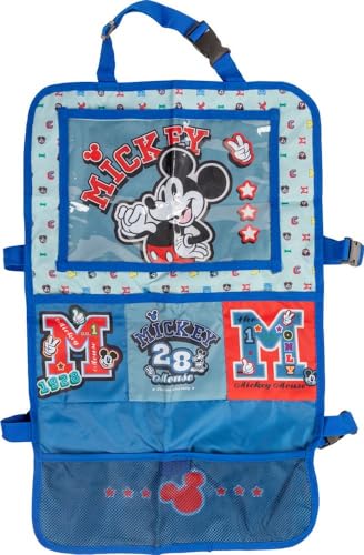 Disney Autositzschoner Tablet Organizer Auto Organizer für Kinder Grau Blau mit Mickey Mouse Disney Autositzschoner Tablet Organizer Auto Organizer für Kinder Grau Blau mit Mickey Mouse von TataWay in viaggio si cresce
