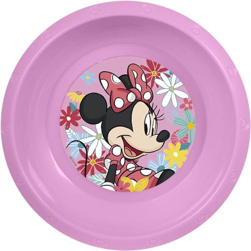 Disney Pink Minnie Kunststoffschale für Kinder, widerstandsfähig gegen versehentliche Stöße und wiederverwendbar von STOR