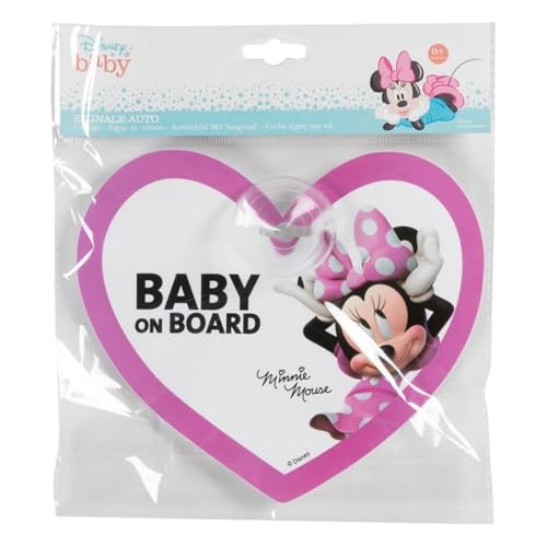 Disney Minnie Mouse Autoschild Baby On Board – Befestigung mit Saugnapf von Disney