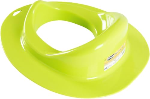 Grüner Toilettenverkleinerer für Kinder, waschbar und wiederverwendbar, mit praktischem Bezug und weichen, anatomischen Formen von POUPY