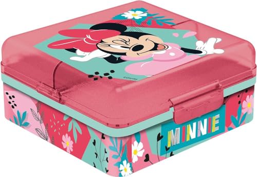 TataWay in viaggio si cresce Disney Minnie Baby-Sandwichbox mit mehreren Fächern, aus BPA-freiem Kunststoff, waschbar und wiederverwendbar TataWay in viaggio si cresce Disney Minnie Baby-Sandwichbox mit mehreren Fächern, aus BPA-freiem Kunststoff, waschbar und wiederverwendbar von Stor