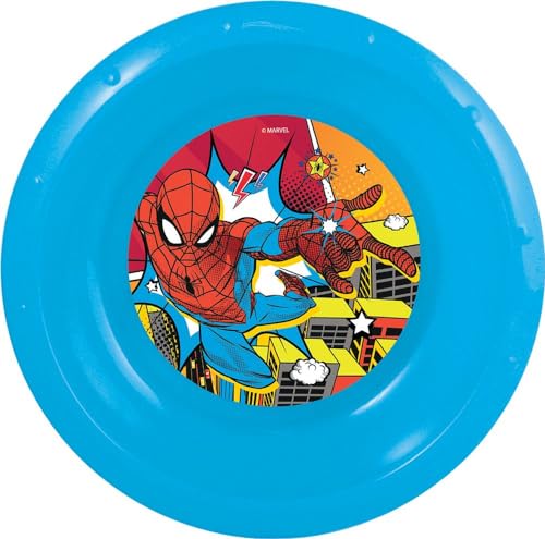 Marvel Spiderman blaue Plastikschale für Kinder, widerstandsfähig gegen versehentliche Stöße und wiederverwendbar von STOR
