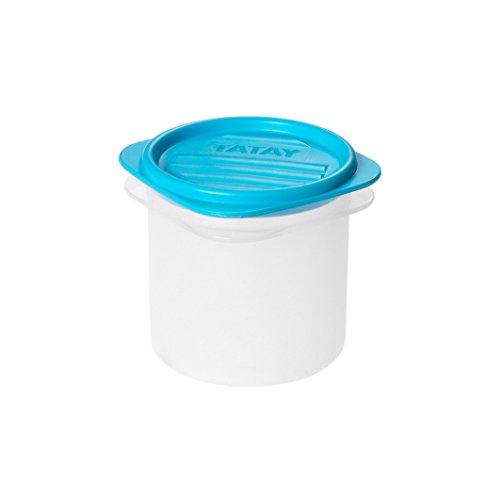Tatay Frischhaltedose , Vakuum, 0,3 l Kapazität, flexible Druckdeckel, BPA frei, Geeignet Mikrowelle und Spülmaschine, Blau. Maße: 8,7 x 8,7 x 8,5 cm Tatay Frischhaltedose , Vakuum, 0,3 l Kapazität, flexible Druckdeckel, BPA frei, Geeignet Mikrowelle und Spülmaschine, Blau. Maße: 8,7 x 8,7 x 8,5 cm von TATAY
