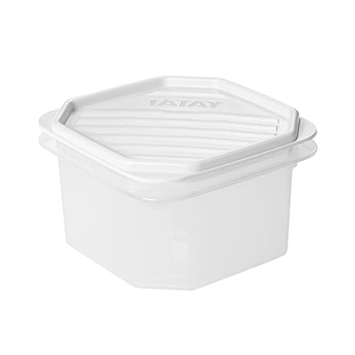 Tatay Frischhaltedose , Airtight, 0,6L Kapazität, flexible Druckdeckel, BPA frei, Geeignet Mikrowelle und Geschirrspüler, Weiß. Maße: 12 x 12 x 7,5 cm Tatay Frischhaltedose , Airtight, 0,6L Kapazität, flexible Druckdeckel, BPA frei, Geeignet Mikrowelle und Geschirrspüler, Weiß. Maße: 12 x 12 x 7,5 cm von TATAY