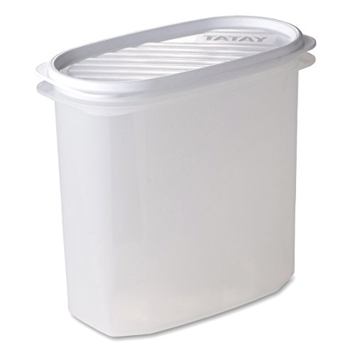 Tatay Frischhaltedose , Vakuum, 2 l Kapazität, flexible Druckdeckel, BPA frei, Geeignet Mikrowelle und Geschirrspüler, Weiß. Maße: 18,4 x 9,7 x 17,8 cm Tatay Frischhaltedose , Vakuum, 2 l Kapazität, flexible Druckdeckel, BPA frei, Geeignet Mikrowelle und Geschirrspüler, Weiß. Maße: 18,4 x 9,7 x 17,8 cm von TATAY