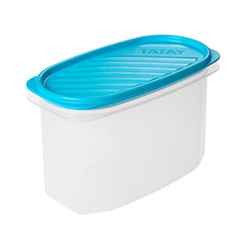 Tatay Frischhaltedose , Vakuum, 1,2 l Kapazität, flexible Druckdeckel, BPA frei, Geeignet Mikrowelle und Spülmaschine, Blau. Maße: 18,4 x 9,7 x 12,2 cm Tatay Frischhaltedose , Vakuum, 1,2 l Kapazität, flexible Druckdeckel, BPA frei, Geeignet Mikrowelle und Spülmaschine, Blau. Maße: 18,4 x 9,7 x 12,2 cm von TATAY
