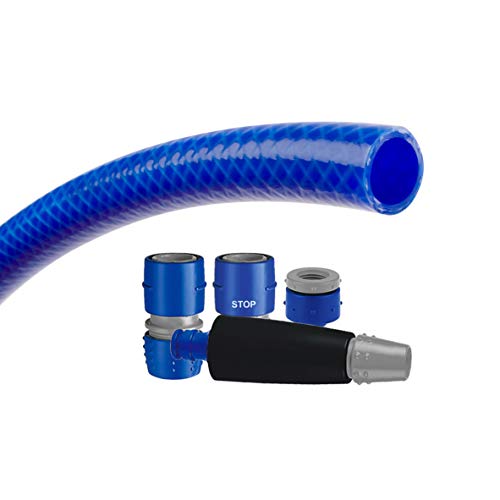 TATAY Gartenschlauch Flexibel, 10 m, 5/8 Zoll, 28 bars, PVC, Anti-UVA-Schutz, BPA frei, Farbe Blau TATAY Gartenschlauch Flexibel, 10 m, 5/8 Zoll, 28 bars, PVC, Anti-UVA-Schutz, BPA frei, Farbe Blau von TATAY