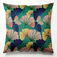Ginkgo Grünes Samtkissen, Samtkissen Luxus Wohndekor Kissenbezüge, Luxe Kissen, Gemustertes Design, Maximalist Ginkgo Grünes Samtkissen, Samtkissen Luxus Wohndekor Kissenbezüge, Luxe Kissen, Gemustertes Design, Maximalist von TatieLou