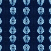 Indigo Nui Tear Drop Wallpaper A4 Muster, Blau, Wanddekor, Shibori, Dunkles Dekor, Luxus Tapete, Dekoration, Haus Renovation, Floral von TatieLou