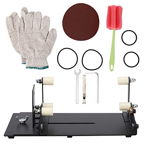 Glasflaschenschneider Kit, Flaschenschneidemaschine für verschiedene Größe quadratische runde Flasche, Glasschneider mit Bürste, Sandpapier, Sechskantschlüssel, Hand Weinflasche Schneiden für DIY Glasflaschenschneider Kit, Flaschenschneidemaschine für verschiedene Größe quadratische runde Flasche, Glasschneider mit Bürste, Sandpapier, Sechskantschlüssel, Hand Weinflasche Schneiden für DIY von Tatiy