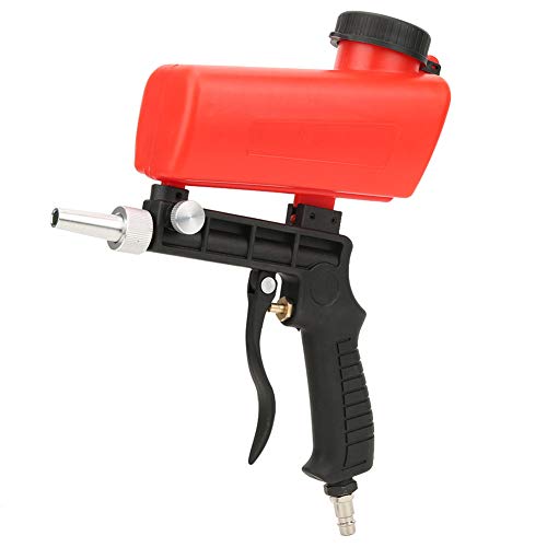 Schwerkraft-Sandstrahlpistolen-Kit, Hand-Sandstrahlpistole mit Anschluss, Düse, 1/4-Zoll-Lufteinlass, Pneumatischer 90-PSI-Luftdruck-Sandstrahler, Luft-Sandstrahler Zum Polieren von Oberflächen Schwerkraft-Sandstrahlpistolen-Kit, Hand-Sandstrahlpistole mit Anschluss, Düse, 1/4-Zoll-Lufteinlass, Pneumatischer 90-PSI-Luftdruck-Sandstrahler, Luft-Sandstrahler Zum Polieren von Oberflächen von Tatiy