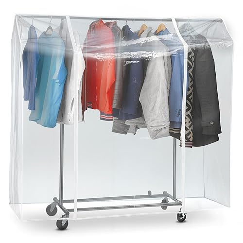 Tatkraft Anwalt - Kleiderständer Abdeckung, Transparent, mit 2 Reißverschlüssen, Schützt Kleidung vor Sonne, Staub, Schmutz, Maße 130 x 160 x 60 cm Tatkraft Anwalt - Kleiderständer Abdeckung, Transparent, mit 2 Reißverschlüssen, Schützt Kleidung vor Sonne, Staub, Schmutz, Maße 130 x 160 x 60 cm von Tatkraft