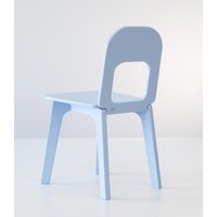 Blauer Stabiler Ungiftiger Stuhl Für 2-7 Jahre Alt, Kinderholzstuhl, Waldorf Schreibtischstuhl Kind, Montessori Kita Möbel von TatoyUa