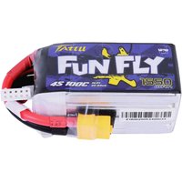 Tattu - Modellbau-Akkupack (LiPo) 14.8 v 1550 mAh Zellen-Zahl: 4 100 c Softcase XT60 von Tattu