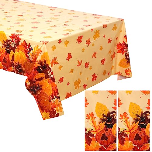 2 Stück 137 x 274 cm Herbst Party Tischtücher Erntedankfest Tischwäschen Ahornblätter Kürbis Bedruckte Tischdecken Kunststoff Herbst Tischdecken Deko für Erntedankfest Ernte Dekoration 2 Stück 137 x 274 cm Herbst Party Tischtücher Erntedankfest Tischwäschen Ahornblätter Kürbis Bedruckte Tischdecken Kunststoff Herbst Tischdecken Deko für Erntedankfest Ernte Dekoration von Tatuo