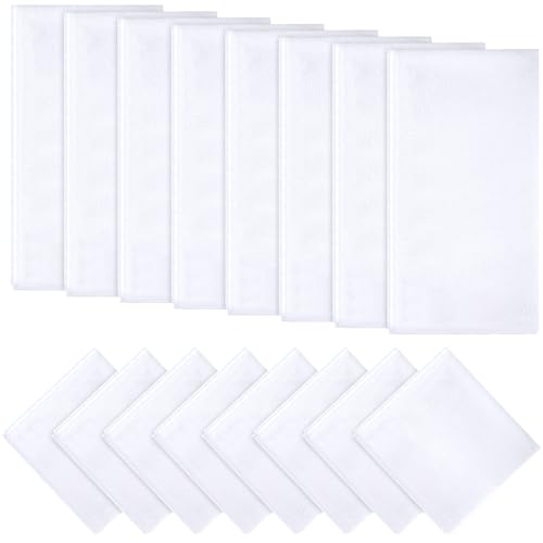 Sublimationshandtücher, DIY-Mikrofaser-Küchentücher, moderne Mehrzweck-Geschirrtücher für die Küchenreinigung, 40 x 50 cm, 30 x 30 cm (Weiß, 16) von Tatuo