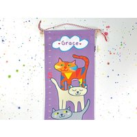 Personalisierte Katzen-Wachstumstabelle, Kitty-Liebhaber-Baby-Geschenk, Katzen-Themen-Kinderdekor, Neues Baby-Geschenk, Baby-Dusche-Geschenk, Erstes Personalisierte Katzen-Wachstumstabelle, Kitty-Liebhaber-Baby-Geschenk, Katzen-Themen-Kinderdekor, Neues Baby-Geschenk, Baby-Dusche-Geschenk, Erstes von Tatutina