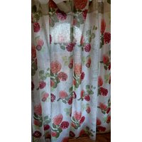 2 Stück Floral Vintage Baumwolle Bedruckte Vorhänge, Gardinenpaar, Vorhangplatten Vintage, Vorhänge Gardinen, Raumvorhänge | T6 von TatysVintageStore